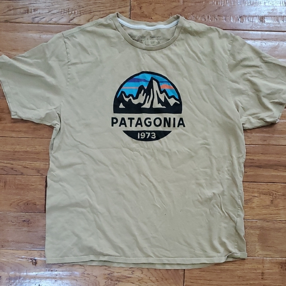 Patagonia Organic Cotton Tan T-Shirt